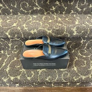 Women Vionic Starling Slides, Black, 8M